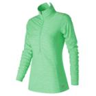 New Balance 71102 Women's In Transit Half Zip - Green (wt71102aeh)