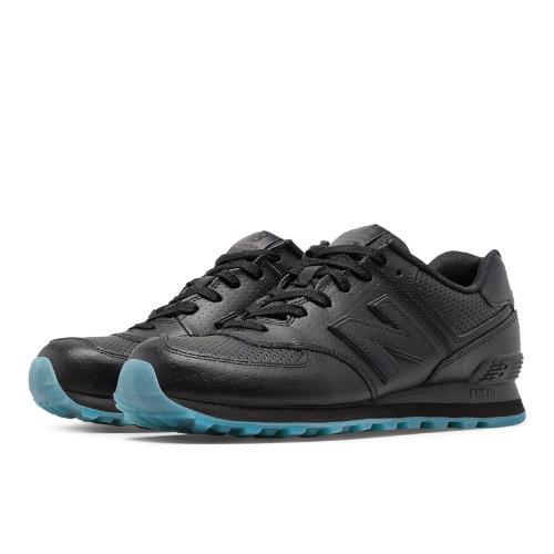 New Balance 574 Perforated Men's 574 Shoes - Black (ml574pb)