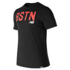 New Balance 71535 Men's Boston Graphic Tee - Black (mt71535bk)