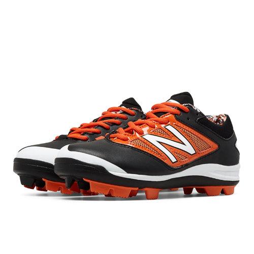 New Balance Rubber 4040v3 Kids Sports Shoes - Black/orange (j4040bo3)