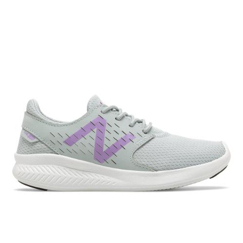 New Balance Fuelcore Coast V3 Kids Grade School Running Shoes - Grey/purple (kjcstgpy)