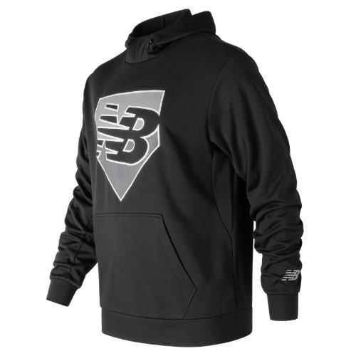 New Balance 73704 Men's Baseball Shift Perf Hoodie - Black (mt73704tbk)