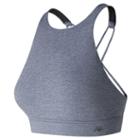 New Balance 71451 Women's Studio Crop Top - Purple (wt71451dch)