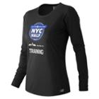 New Balance 53142 Women's United Nyc Half Training Ls Tee - (wt53142v-ut)
