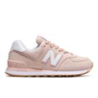 New Balance 574 Gingham Women's 574 Shoes - Pink/white (wl574skc)