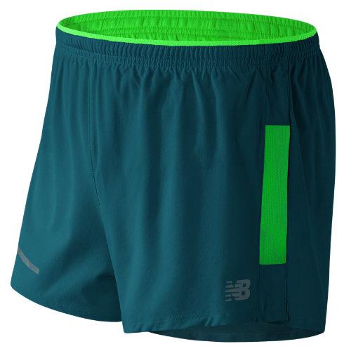 New Balance 61231 Men's Impact 3 Inch Split Short - Green (ms61231src)