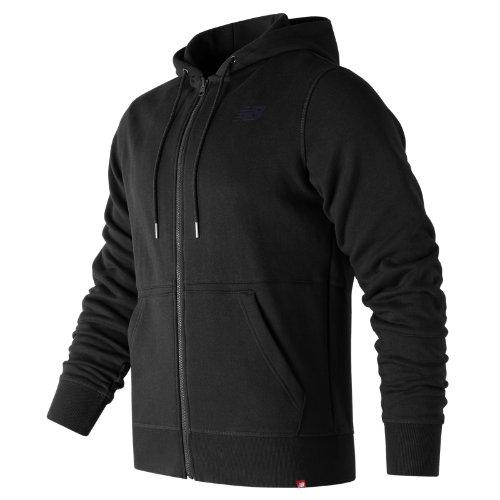 New Balance 73528 Men's Essentials Full Zip Hoodie - Black (mj73528bk)