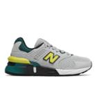 New Balance 997 Kids Grade School Lifestyle Shoes - Grey/green (gs997jka)