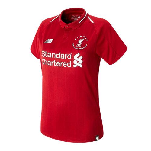 New Balance 930501 Women's Lfc 6 Times 18/19 Home Ss Jersey - Red/white (wt930501hme)