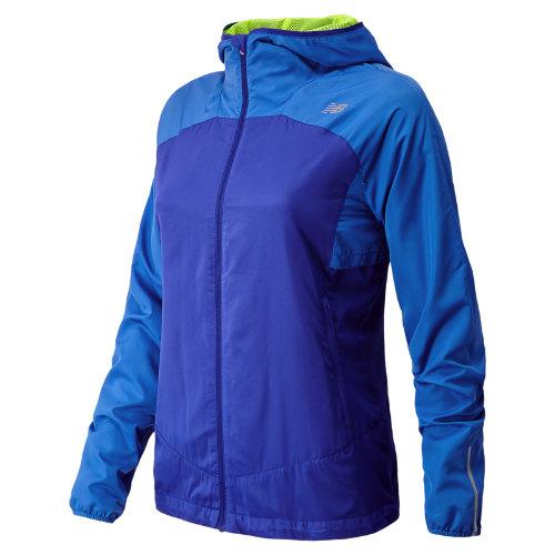 New Balance 3323 Women's Sequence Hooded Jacket - Uv Blue, Mariana (wrj3323uvb)