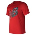 New Balance 73060 Men's Accelerate Short Sleeve Graphic - Red (mt73060rep)