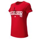 New Balance 4326 Women's Nyc 2014 Tee - Red (wpt4326rd)