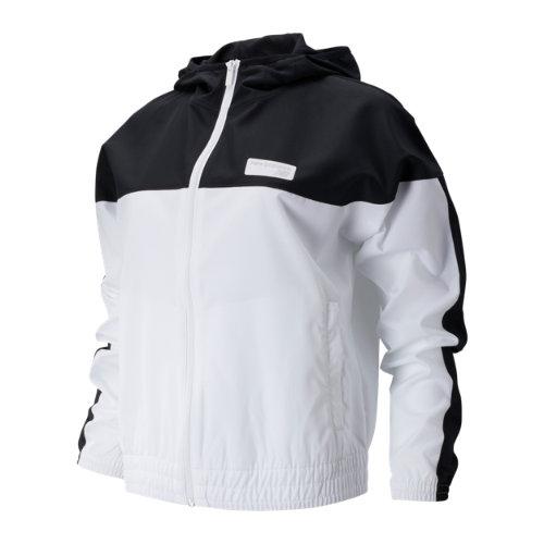 New Balance 91550 Women's Nb Athletics Windbreaker - Black/white (wj91550bkw)
