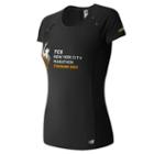 New Balance 63223 Women's Nyc Marathon Finisher Nb Ice Short Sleeve - Black (wt63223vbku)