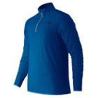 New Balance 53030 Men's N Transit Quarter Zip - Sonar Heather (mt53030soh)