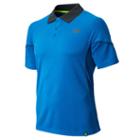 New Balance 3355 Men's Baseline Polo - Laser Blue (mtt3355lsb)