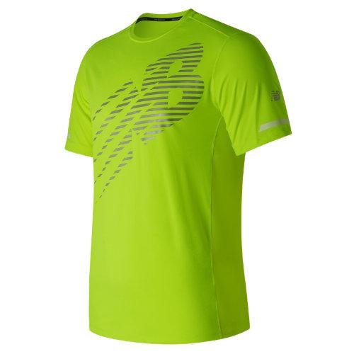New Balance 71212 Men's Viz Short Sleeve - Yellow (mt71212hil)