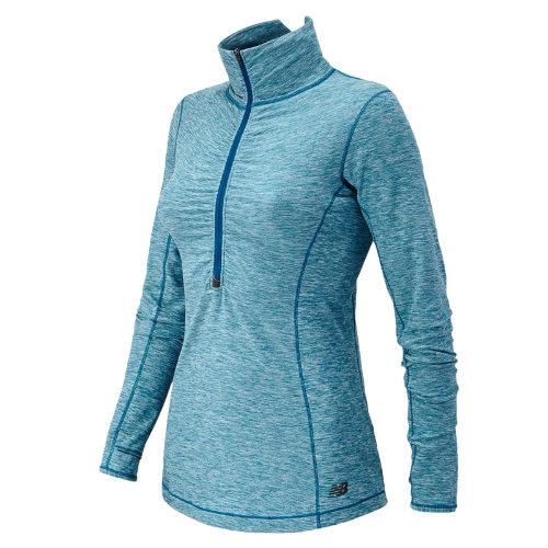 New Balance 53110 Women's Hocr Impact Half Zip - Deep Water Heather (wt53110edwh)