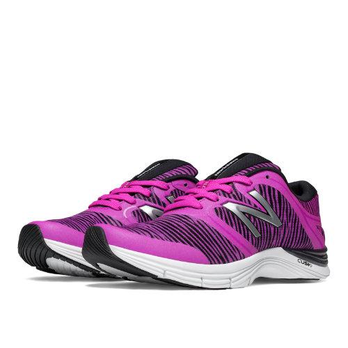 New Balance 711v2 Graphic Trainer Women's Gym Trainers Shoes - Azalea, Black (wx711gp2)