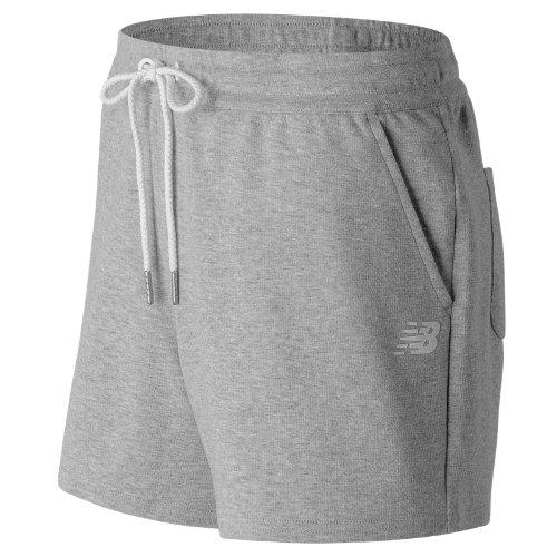 New Balance 71566 Women's Classic Fleece Short - Grey (ws71566ag)