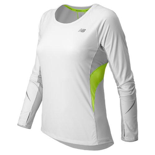 New Balance 4312 Women's Nb Ice Long Sleeve - White, Silver Mink (wrt4312wt)