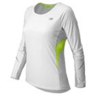 New Balance 4312 Women's Nb Ice Long Sleeve - White, Silver Mink (wrt4312wt)