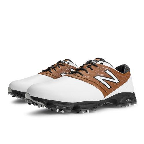 New Balance Golf 2001 Men's Golf Shoes - White/brown (nbg2001wbr)