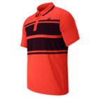 New Balance 53404 Men's Tournament Yarn Dyed Polo - Flame, Burgundy (mt53404flb)