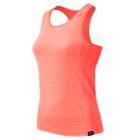 New Balance 63153 Women's J.crew M4m Seamless Tank - Orange (wt63153daf)