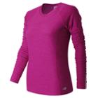 New Balance 63119 Women's In Transit Long Sleeve - Pink (wt63119fuh)