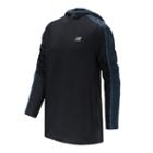 New Balance 11137 Kids' Hooded Pullover - Black/blue (bt11137bk)