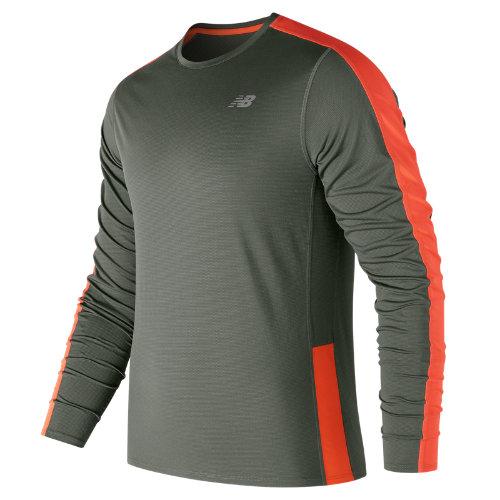 New Balance 73063 Men's Accelerate Long Sleeve - Green (mt73063mfg)