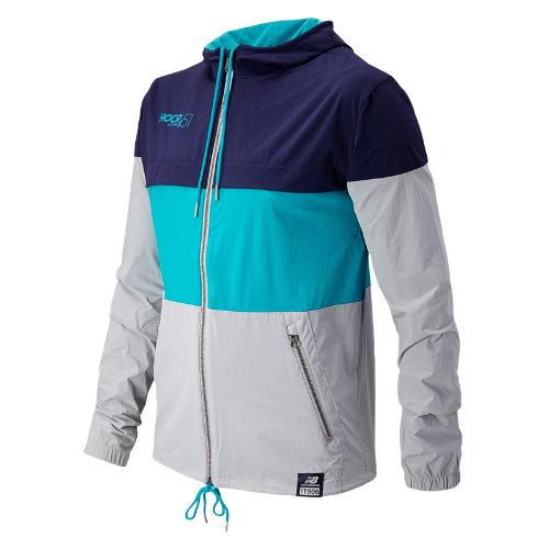 New Balance 53518 Men's Hocr 90s Run Windbreaker - Aviator, Sea Glass, Silver Mink (mj53518easv)