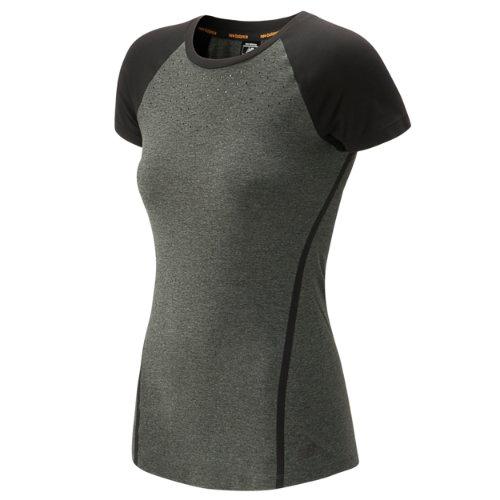 New Balance 61102 Women's Trinamic Short Sleeve Top - Grey (wt61102hc)