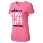 New Balance 73617 Women's Nyc Marathon Tee - Pink (wt73617vpk)