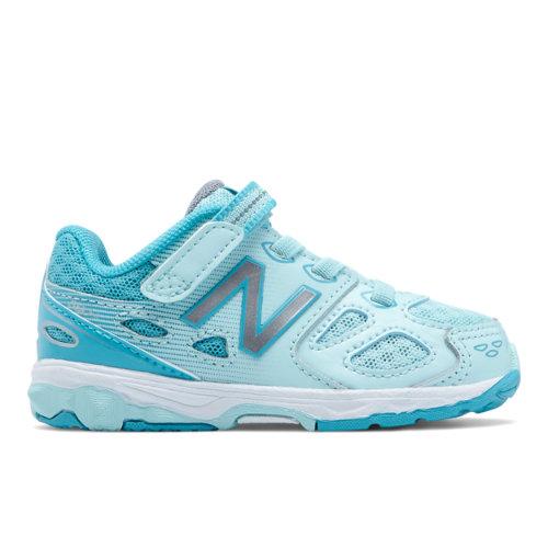 New Balance Hook And Loop 680v3 Kids' Running Shoes - Blue/white (ka680owi)