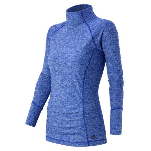 New Balance 53159 Women's Space Dye Knit Pullover - Ocean Blue Heather (wt53159obh)