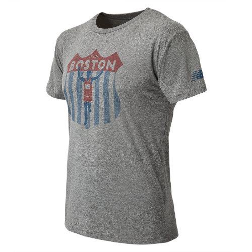 New Balance 61942 Men's Mens Boston Tee - Heather Grey (mt61942emlt)