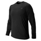 New Balance 53080 Men's Long Sleeve Heather Tech Tee - Grey (mt53080bk)