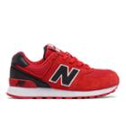 New Balance 574 High Visibility Kids' Pre-school Lifestyle Shoes - Red/black (kl574cxp)
