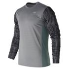 New Balance 71065 Men's Accelerate Graphic Long Sleeve - Green/black (mt71065tpt)