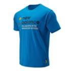 New Balance 93694 Men's Nb Athletics Trail Ss Tee - Blue (mt93694ncb)