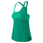 New Balance 61118 Women's Mixed Media Hybrid Tank - Green (wt61118ref)