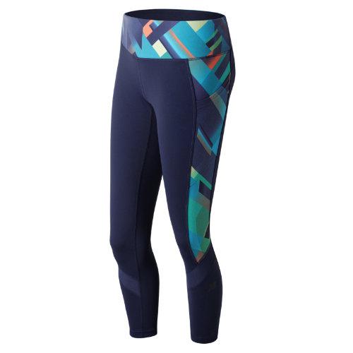 New Balance 71114 Women's Deep Ozone Plaid Fashion Crop - Navy/blue/orange (wp71114dzg)