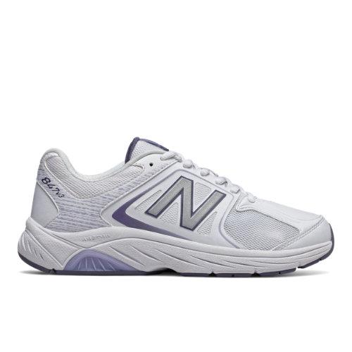 New Balance 847v3 Women's Health Walking Shoes - White/grey (ww847wt3)