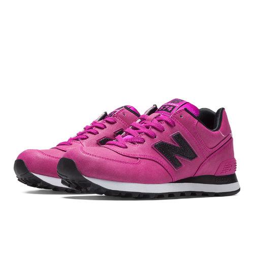 New Balance Precious Metals 574 Women's 574 Shoes - Berry, Black (wl574mgr)