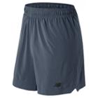 New Balance 53053 Men's 7 Inch Shift Short - Harbor Blue, Black (ms53053hbb)