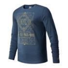 New Balance 91627 Men's United Airlines Half Nyc 2019 Long Sleeve - (mt91627c)