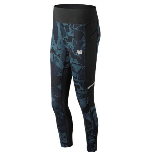New Balance 83230 Women's Premium Printed Impact Tight - Blue/black (wp83230nos)