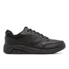 New Balance Leather 928v3 Men's Health Walking Shoes - Black (mw928bk3)